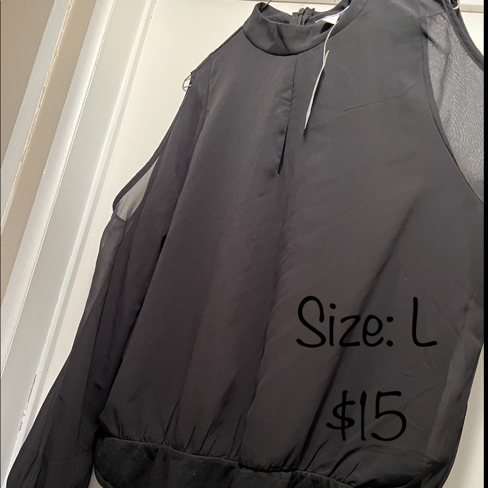 Bodysuit style top- long sleeves